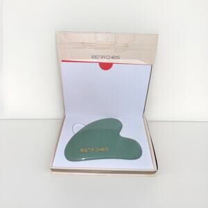 Rena Chris Gua Sha Facial Tools: Natural Jade Stone Guasha Tool for Face Acupunc